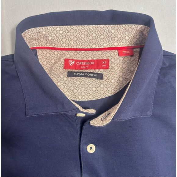 Daniel Cremieux Men's XL Blue Polo Shirt Cotton - Picture 2 of 7